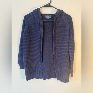 ModCloth navy blue hooded cardigan Sweater size small